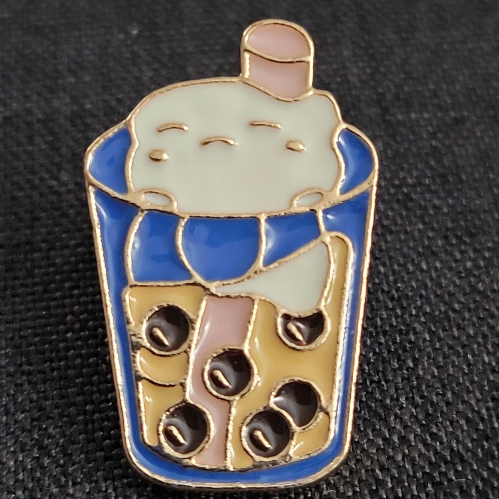 Adora-boba Tea Enamel Pin